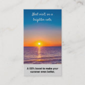 Nächster Besuch, mit einer freundlicheren Note. Da Rabattkarte (Vorderseite)