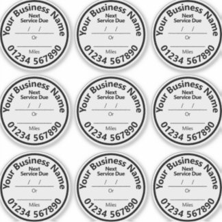 Nächster Fahrzeugservice wegen Aufkleber für die W