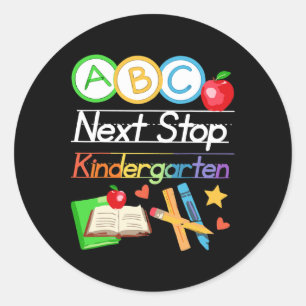 Nächster Kindergarten Kindergarten Abschluss 2025  Runder Aufkleber