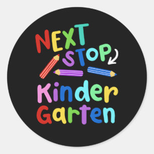 Nächster Kindergen-Vorschul-Abschluss 2023 Runder Aufkleber
