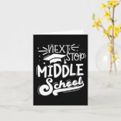 Nächster Stopp Mittelschule Fünfte Klasse Abschlus Karte (Gelbe Blume)
