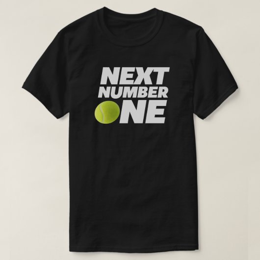 Nächster Tennissport Nummer Eins T-Shirt (Design vorne)