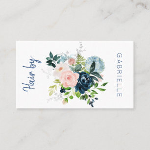 Nächster Termin: Blumensalon mit Aquarellfarbe Visitenkarte