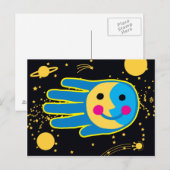 Nächster Vollmond Postkarte (Vorne/Hinten)