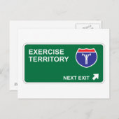 Nächstes Ausüben Postkarte (Vorne/Hinten)