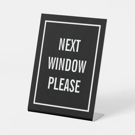 Nächstes Fenster bitte Sockelschild (Vorderseite)