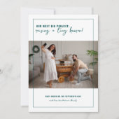 Nächstes großes Projekt | Foto Schwangerschaft Ankündigung (Vorderseite)