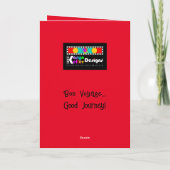 Nächstes Jahr in Jerusalem Gepäckkarte Karte (Rückseite)