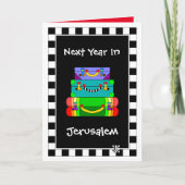 Nächstes Jahr in Jerusalem Gepäckkarte Karte (Vorderseite)