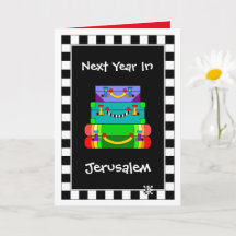 Nächstes Jahr in Jerusalem Gepäckkarte