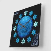 Nächstes Jahr in Jerusalem Mit Monogramm Uhr (Winkel)