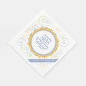 Nächstes Jahr Pessach Pessach Hebräisch Weiß Serviette (Ecke)