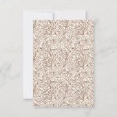 Nächstes Kapitel Buch Floral Braune Brautparty Dankeskarte (Rückseite)