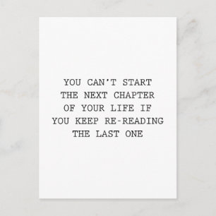 Nächstes Kapitel Ihres Lebens Postkarte