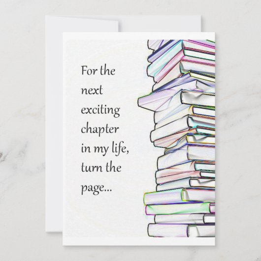 Nächstes Kapitel Scheidung Party Einladung (Vorderseite)