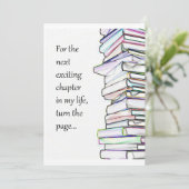 Nächstes Kapitel Scheidung Party Einladung (Stehend Vorderseite)