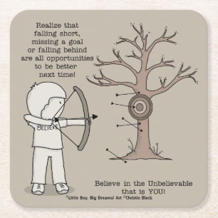 Nächstes Mal besser Rechteckiger Pappuntersetzer