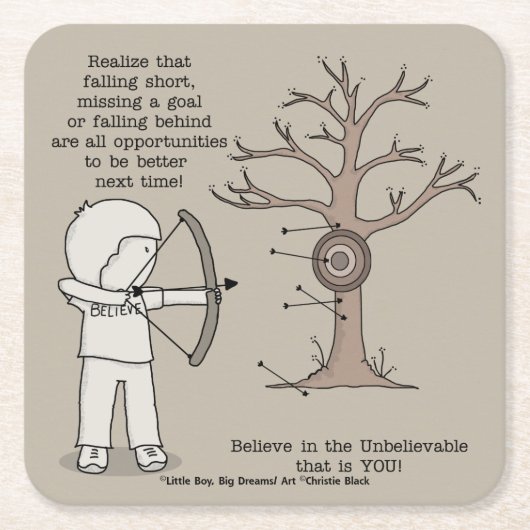 Nächstes Mal besser Rechteckiger Pappuntersetzer (Vorderseite)