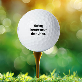 Nächstes Mal besser schwingen John, Funny, Persona Golfball