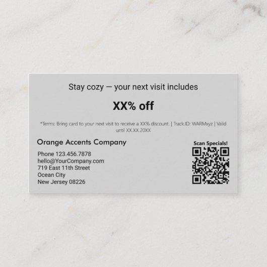 Nächstes Mal etwas zum Entpacken - Winter Rabattkarte (Rückseite)