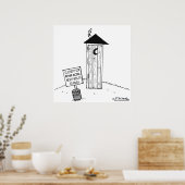 Nächstes Outhouse 35 Meilen Poster (Küche)