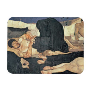 Nacht, 1890 (Öl auf Leinwand) Magnet
