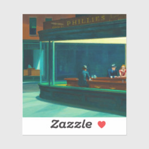 Nacht, 1942 von Edward Hopper Aufkleber