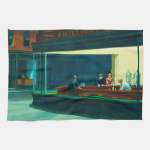Nacht, 1942 von Edward Hopper Geschirrtuch