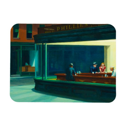 Nacht, 1942 von Edward Hopper Magnet (Horizontal)