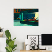 Nacht, 1942 von Edward Hopper Poster (Heimbüro)