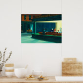Nacht, 1942 von Edward Hopper Poster (Küche)