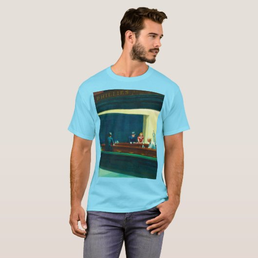 Nacht, 1942 von Edward Hopper T-Shirt (Vorne ganz)