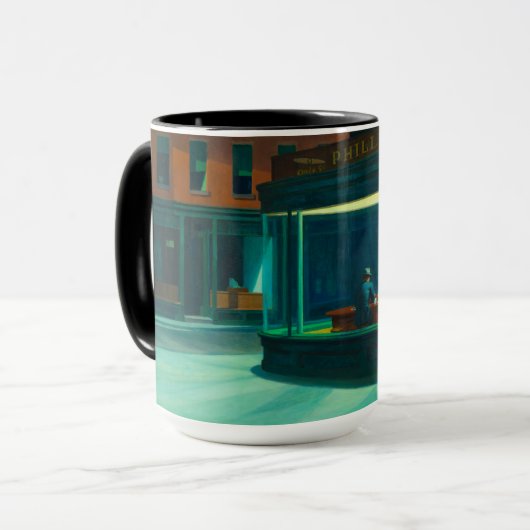 Nacht, 1942 von Edward Hopper Tasse (Vorderseite Links)