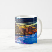 Nacht am Daytona Beach Kaffeetasse (VorderseiteRechts)