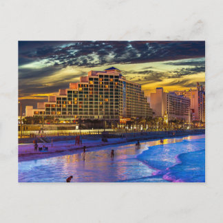 Nacht am Daytona Beach Postkarte