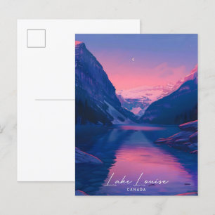 Nacht am Lake Louise Kanada Reise Postkarte