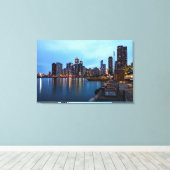 Nacht am Marinestreff Leinwanddruck (Insitu (Holzboden))