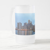 Nacht am Marinestreff Mattglas Bierglas (Vorderseite Links)