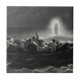 "Nacht am Meer von Galiläa" Keramik Fliese