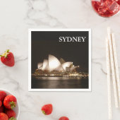 Nacht am Operncocktail Napkin Serviette (Beispiel)