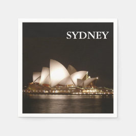 Nacht am Operncocktail Napkin Serviette