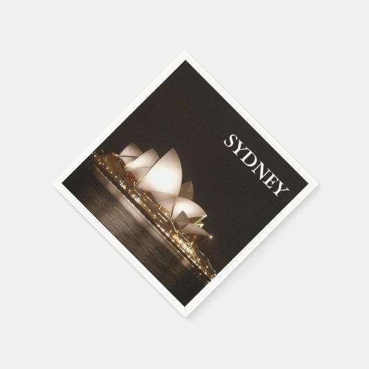 Nacht am Operncocktail Napkin Serviette (Ecke)