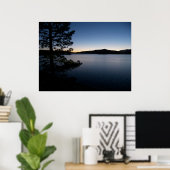 Nacht am See Poster (Heimbüro)