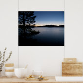 Nacht am See Poster (Küche)