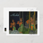 Nacht an der Luau Postkarte (Vorne/Hinten)