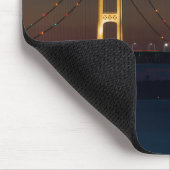Nacht an der Mackinac-Brücke Mousepad (Ecke)