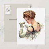 Nacht an der Oper Postkarte (Vorne/Hinten)