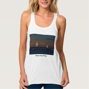 Nacht an der Spitze der Mackinac Bridge Tank Top