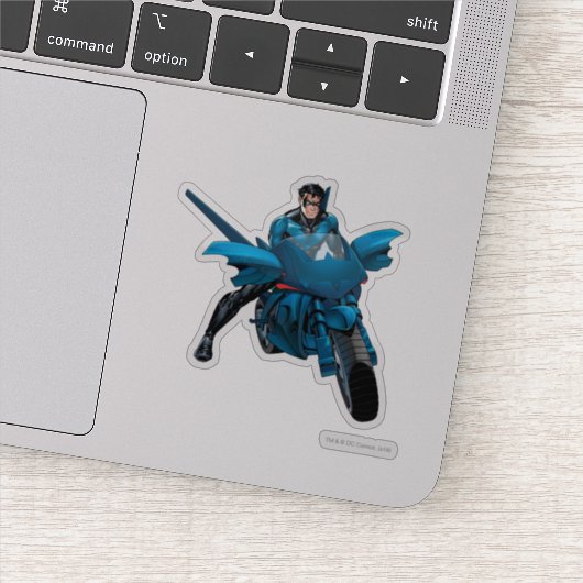 Nacht auf dem Fahrrad Aufkleber (Detail)