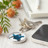 Nacht auf dem Fahrrad Schlüsselanhänger (Seite)